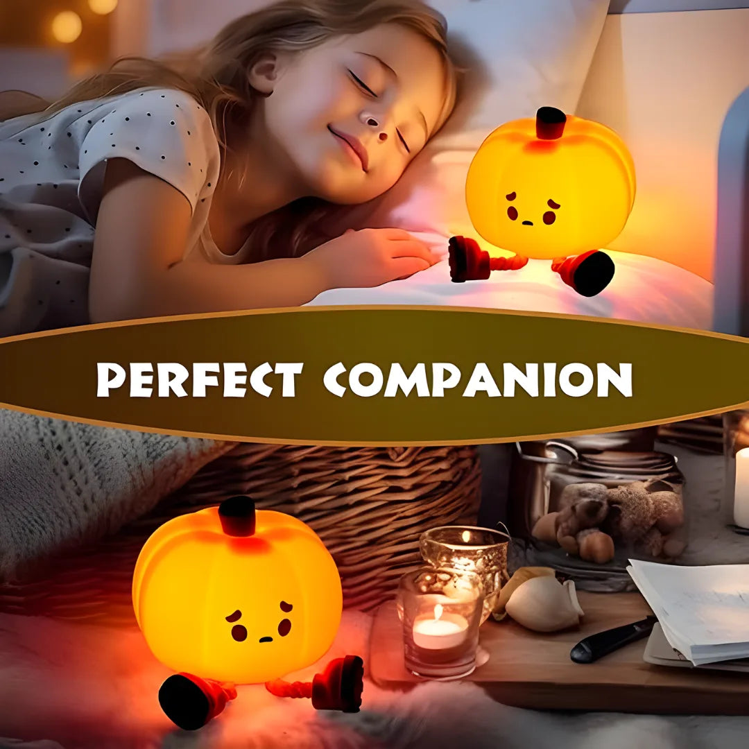 Sad Pumpkin Silicone Lamp