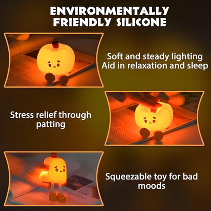 Sad Pumpkin Silicone Lamp