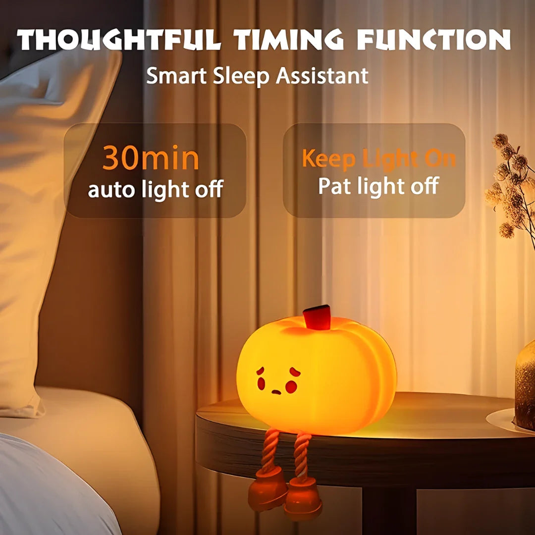Sad Pumpkin Silicone Lamp