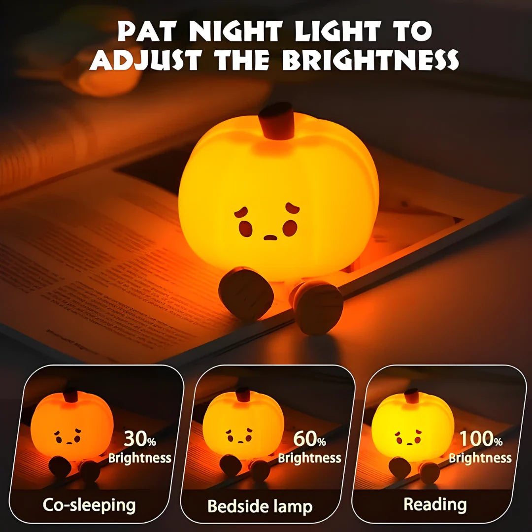 Sad Pumpkin Silicone Lamp