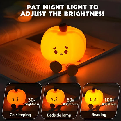Sad Pumpkin Silicone Lamp