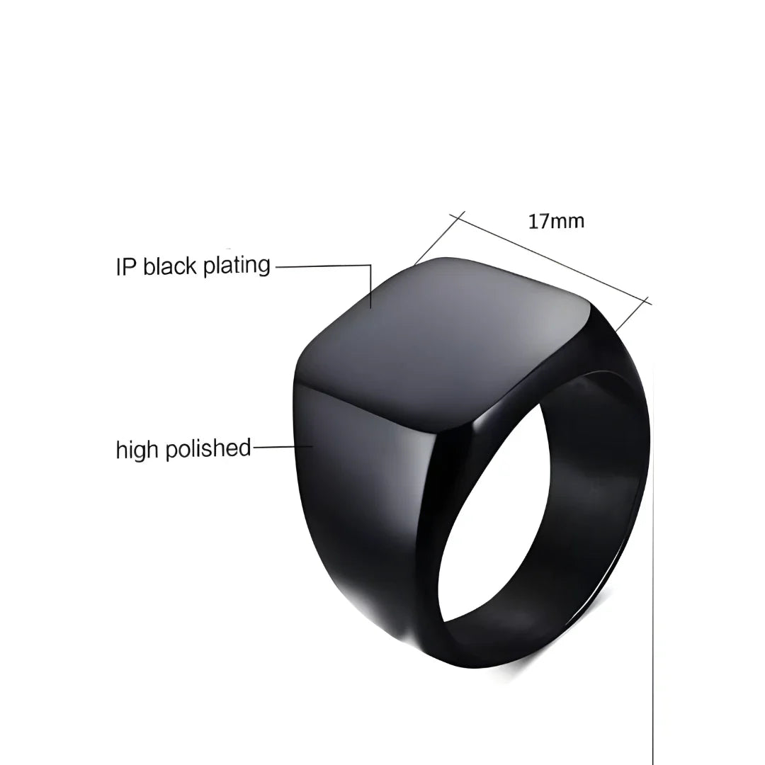 Saizen Silver Square Vintage Ring