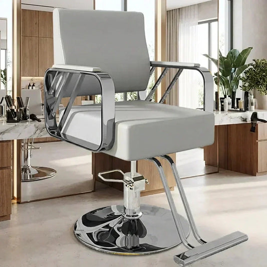 Best salon hydraulic barber chair – silver - styling chairs | 2026 | fast shipping