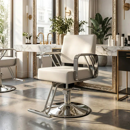 Best salon hydraulic barber chair – silver - styling chairs | 2026 | fast shipping