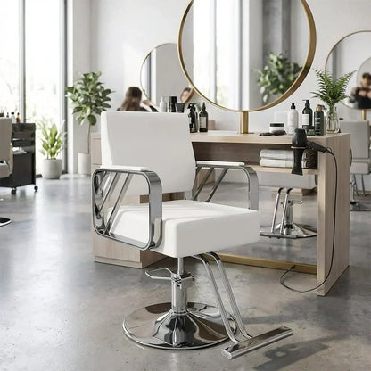 Best salon hydraulic barber chair – silver - styling chairs | 2026 | fast shipping