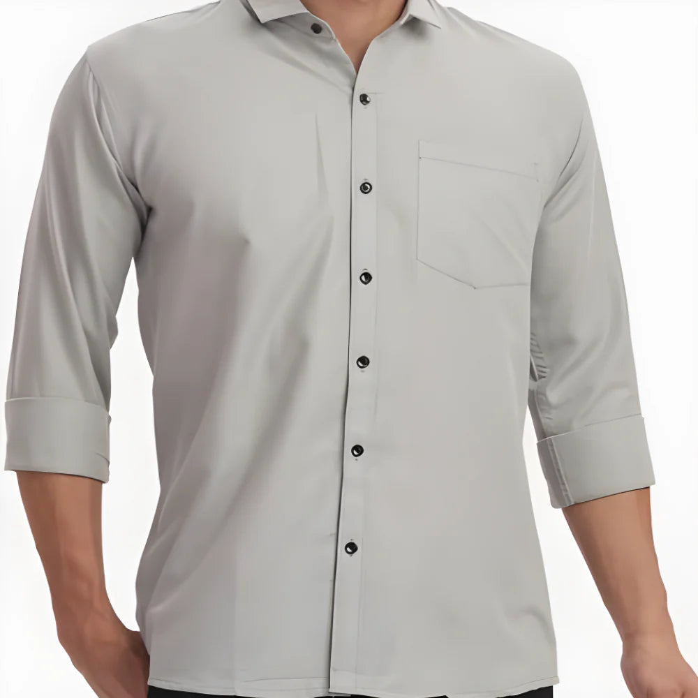 Satin Slim Fit Shirt