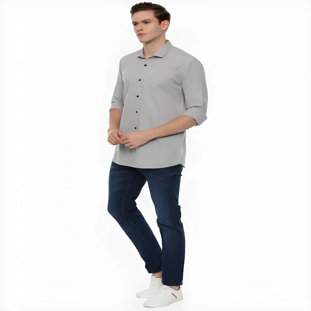 Satin Slim Fit Shirt clothing