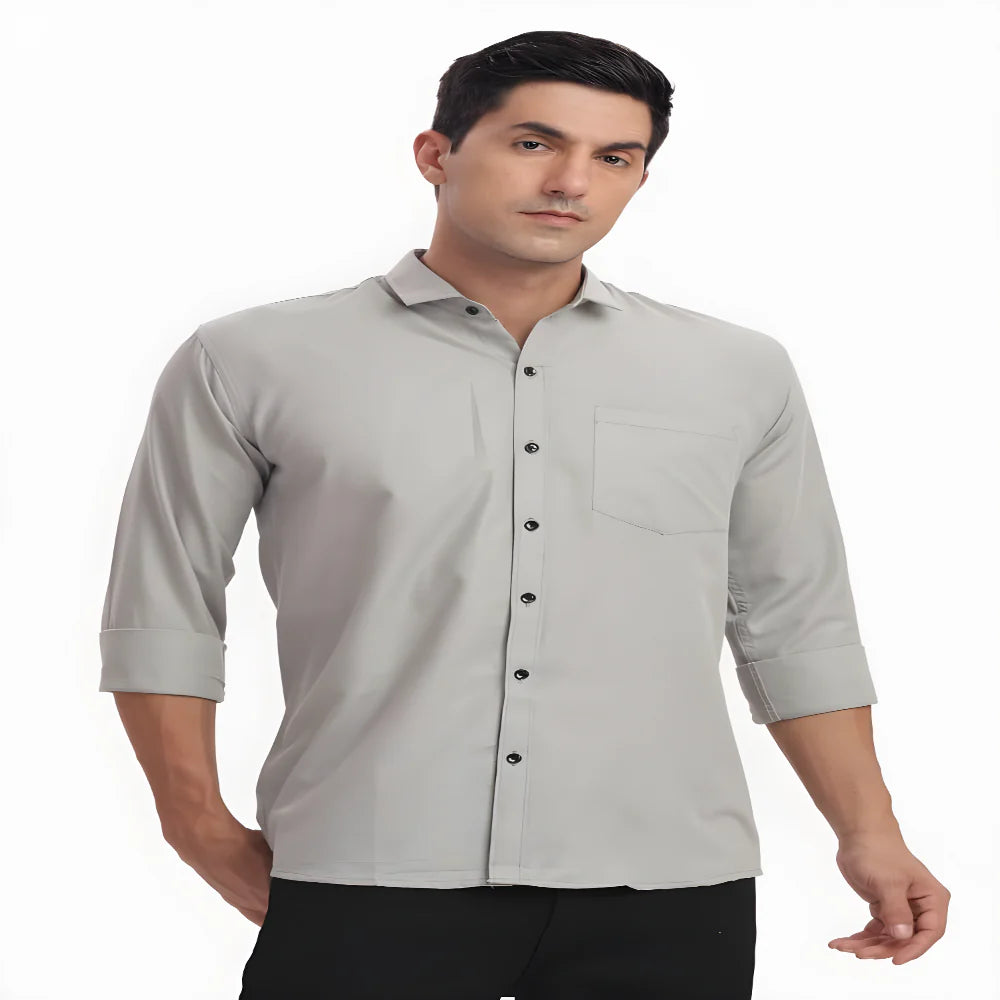 Satin Slim Fit Shirt clothing