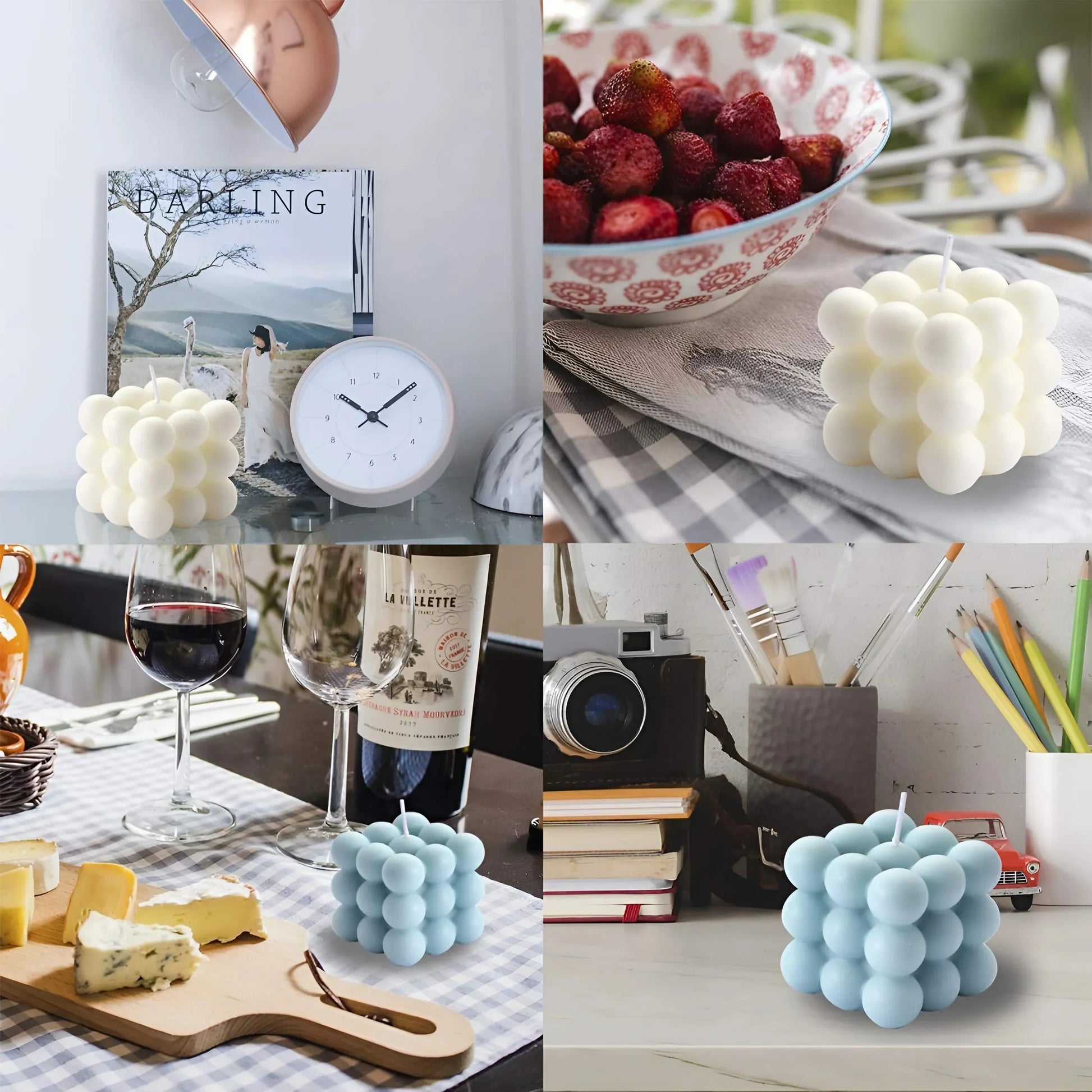 Scented Bubble Cube Candles