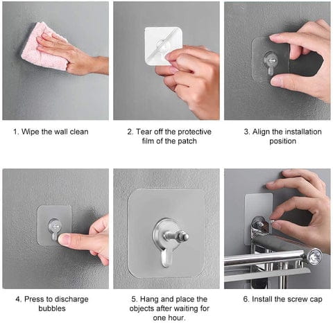 Wall Hooks no drilling (Pack of 20)