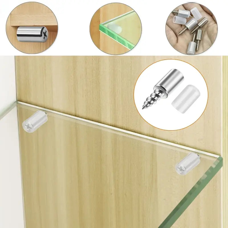 Metal Shelf Support Pegs Set