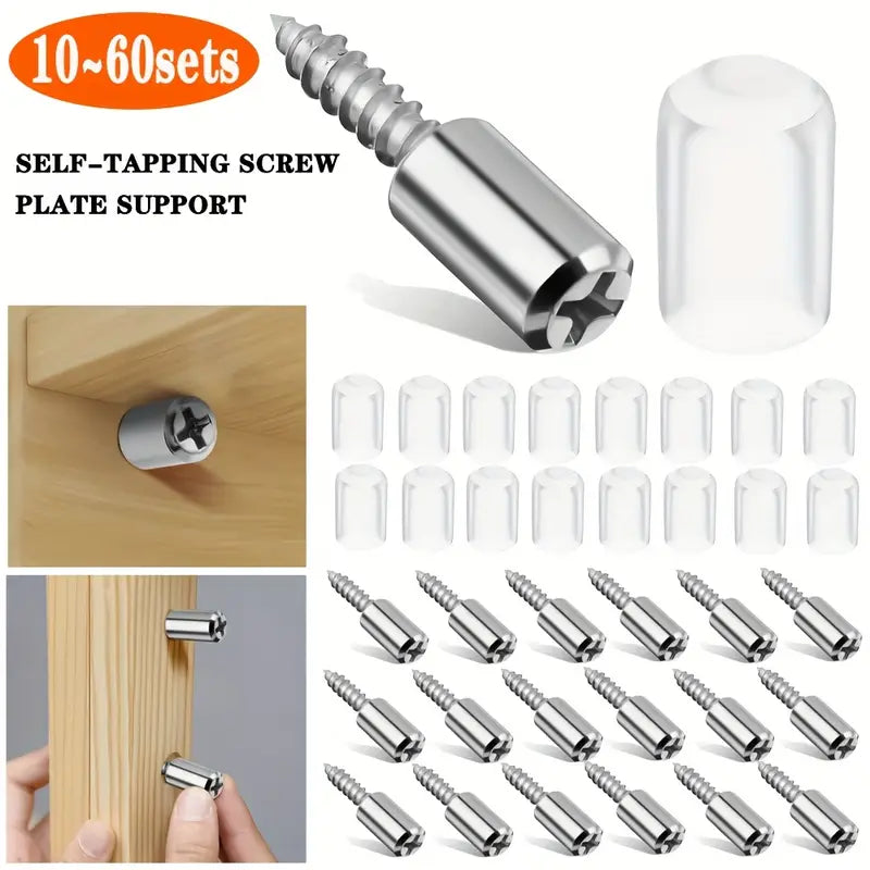 Metal Shelf Support Pegs Set