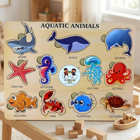Best seawater animal wooden puzzle board - toys & games | 2026 | fast shipping