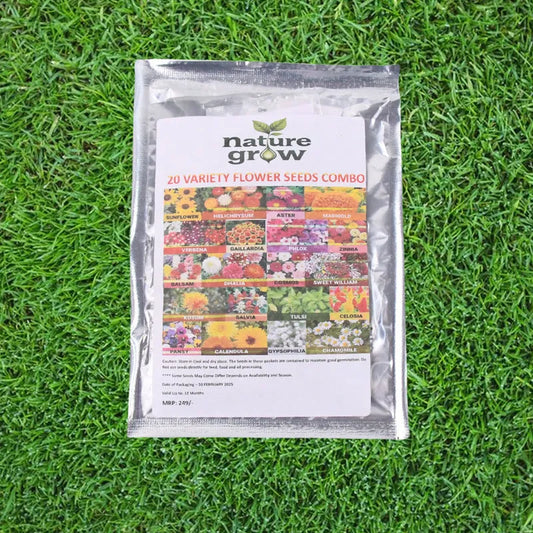 Seeds 20 Varieties Of Flower Combo (1 Pkt Varieties) - Garden