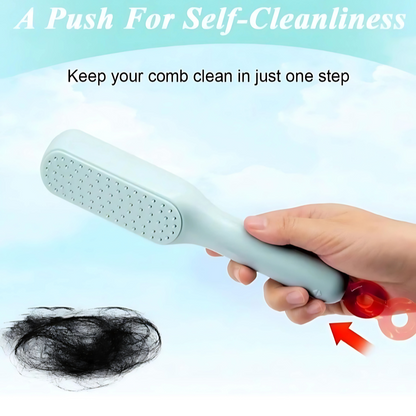 Self cleaning Anti static Massage Comb Pack of 1