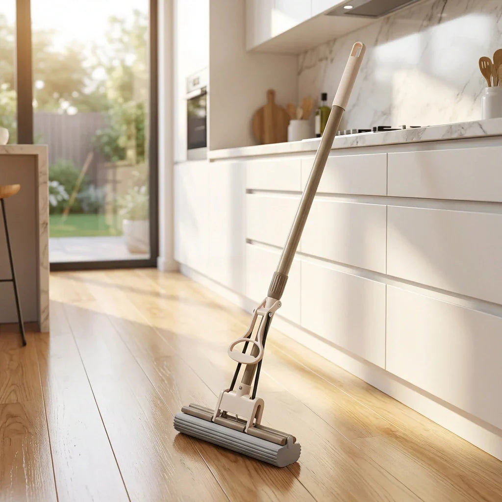 Floor cleaning plane PVA sponge mop