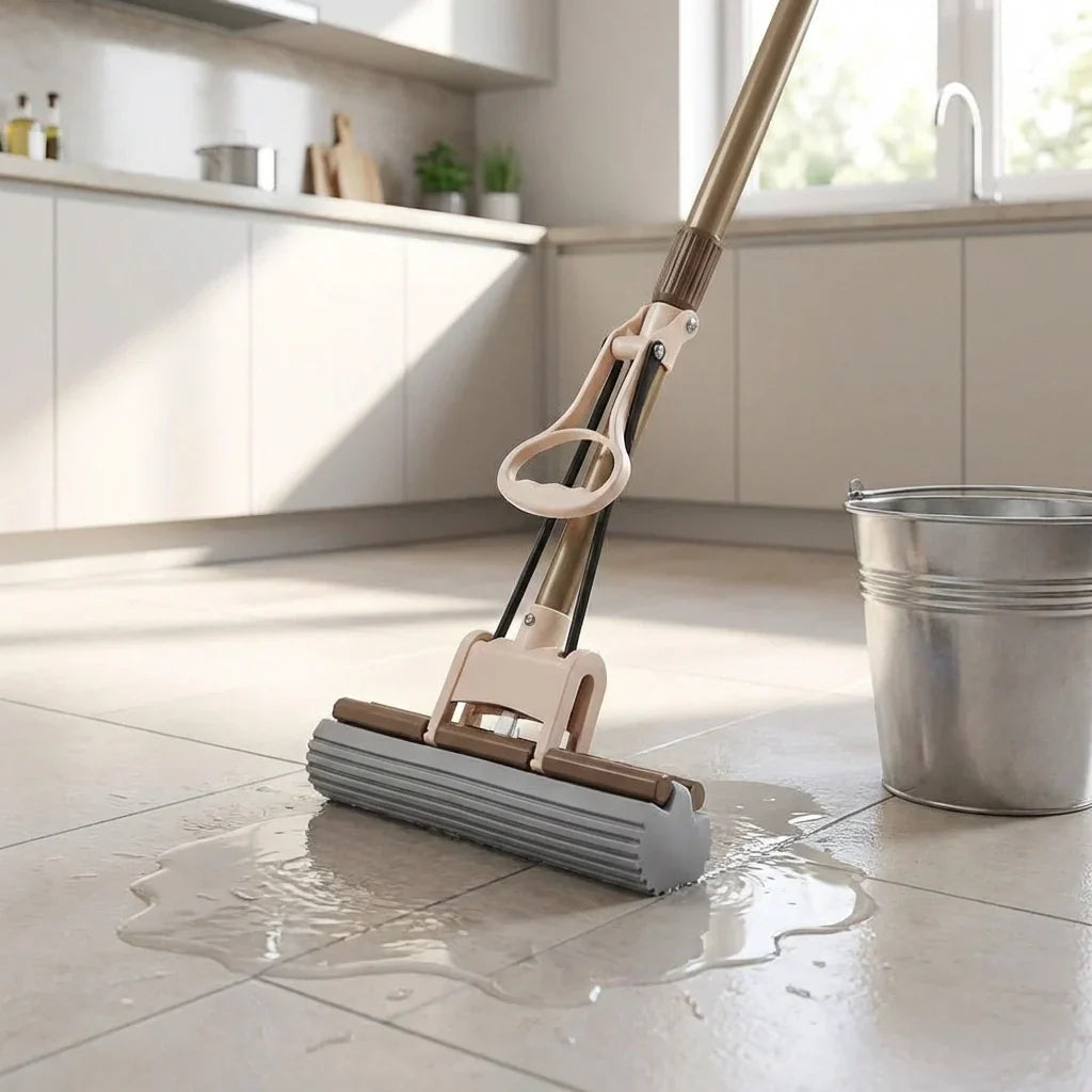 Floor cleaning plane PVA sponge mop