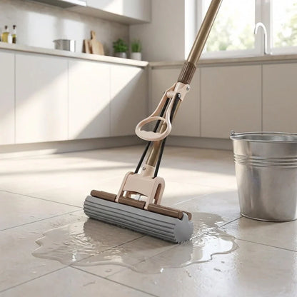 Floor cleaning plane PVA sponge mop
