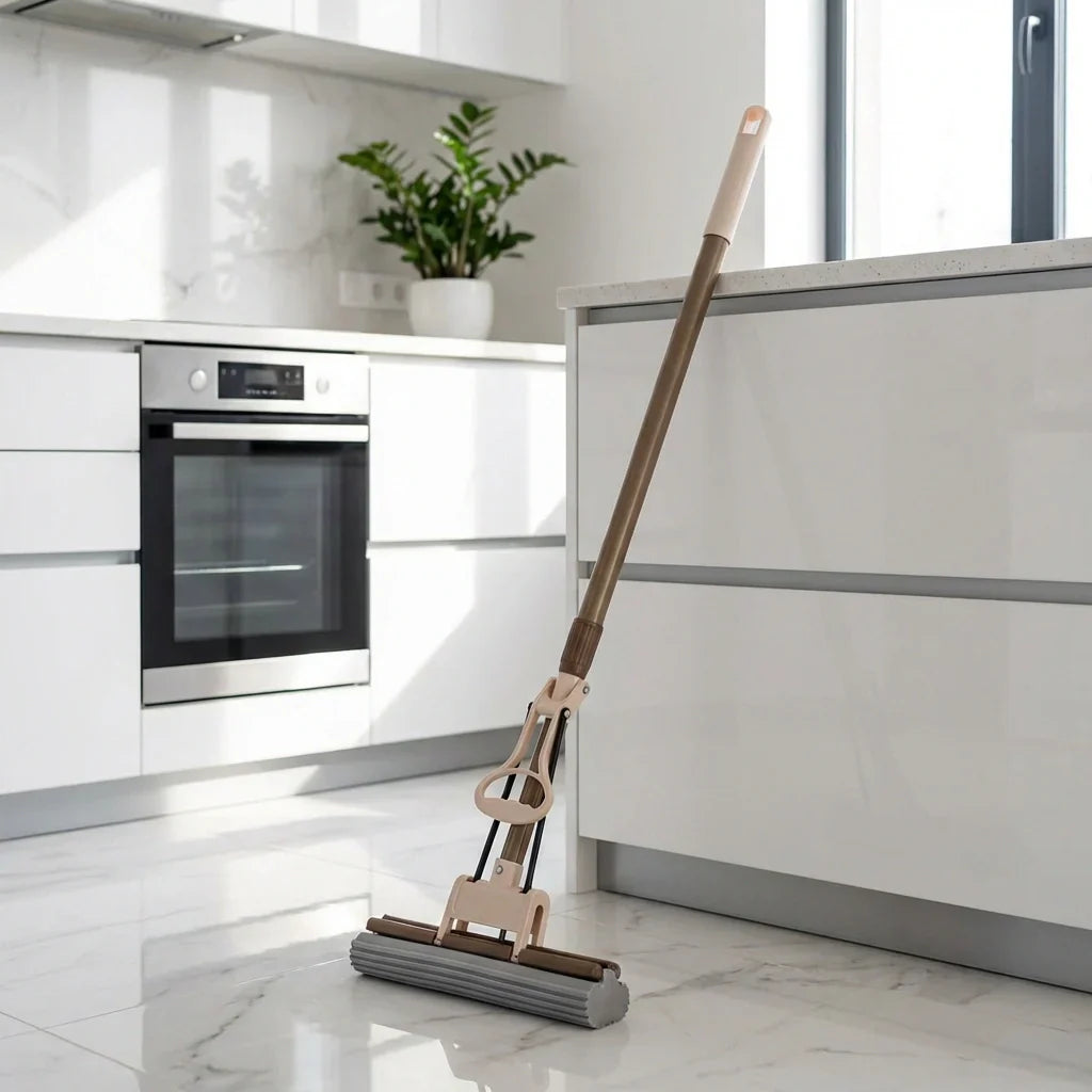 Floor cleaning plane PVA sponge mop