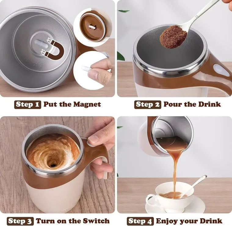 Self Stirring Magnetic Mug