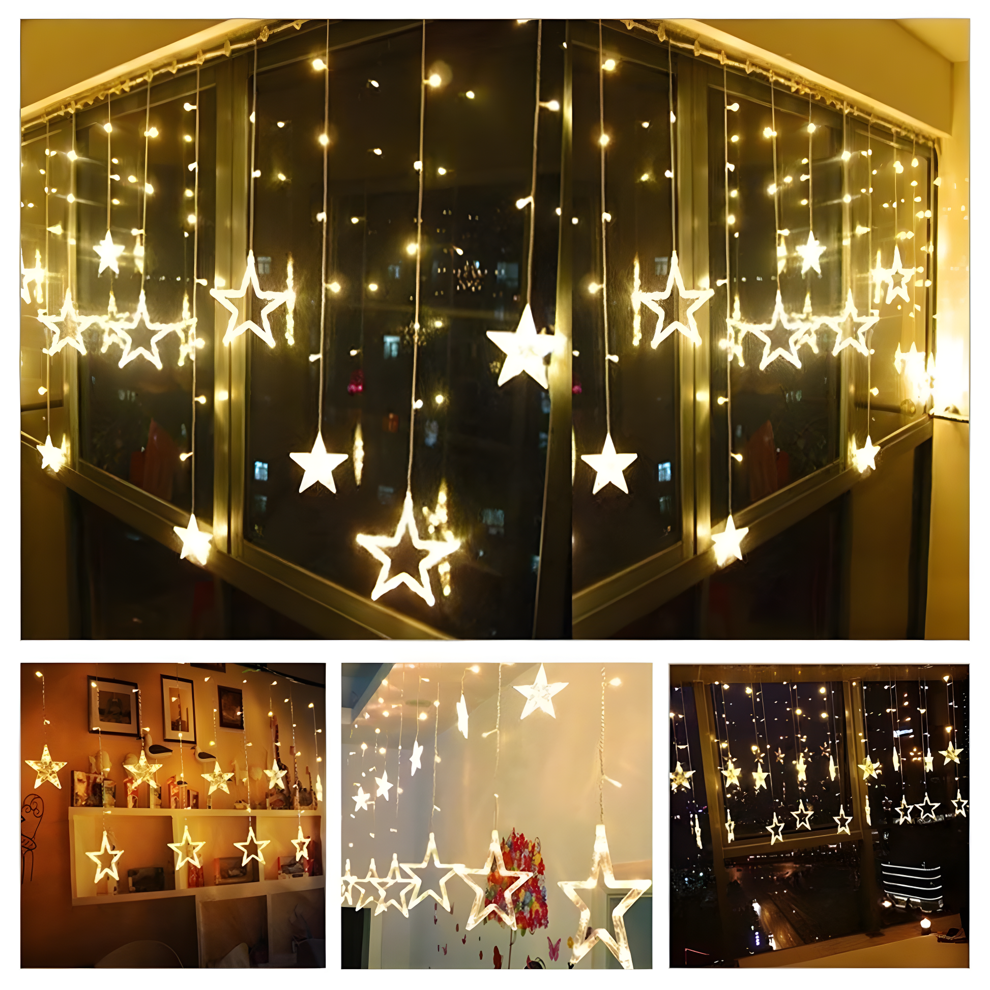 Serial String Star Lights for Decoration