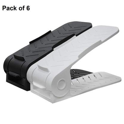 Shoe Organizer The Adjustable Shoe Rack Space Saver (6 pac)