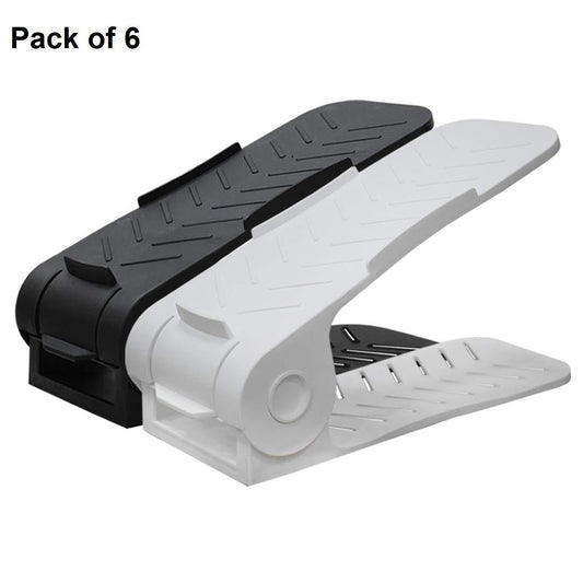 Shoe Organizer The Adjustable Shoe Rack Space Saver (6 pac)