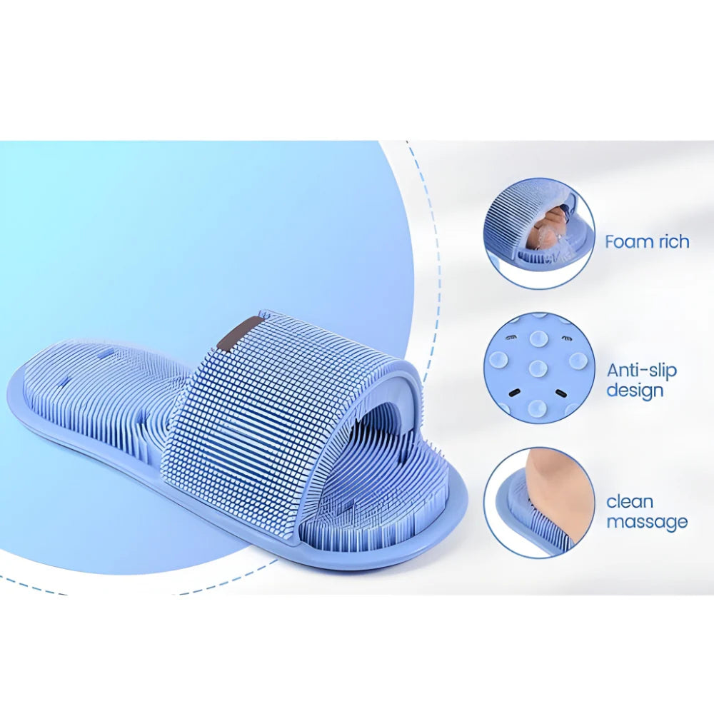 Shower Foot Scrub Slippers Shoes