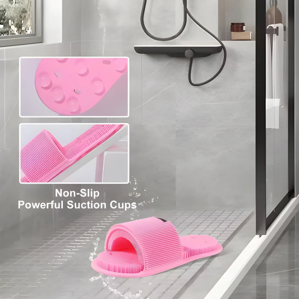 Shower Foot Scrub Slippers Shoes