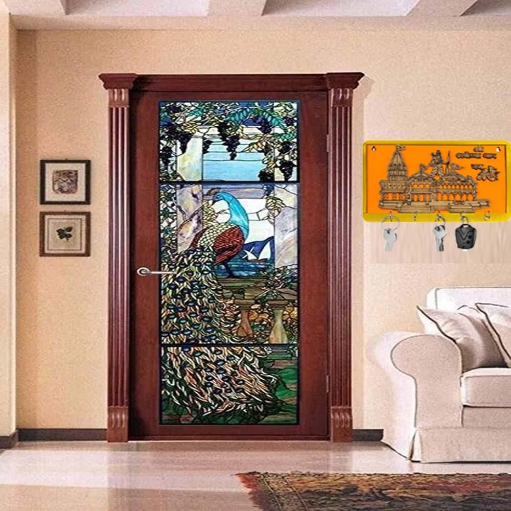 Shree Ram Mandir Ayodhya Model Wooden Key Holder Wooden Key Holder