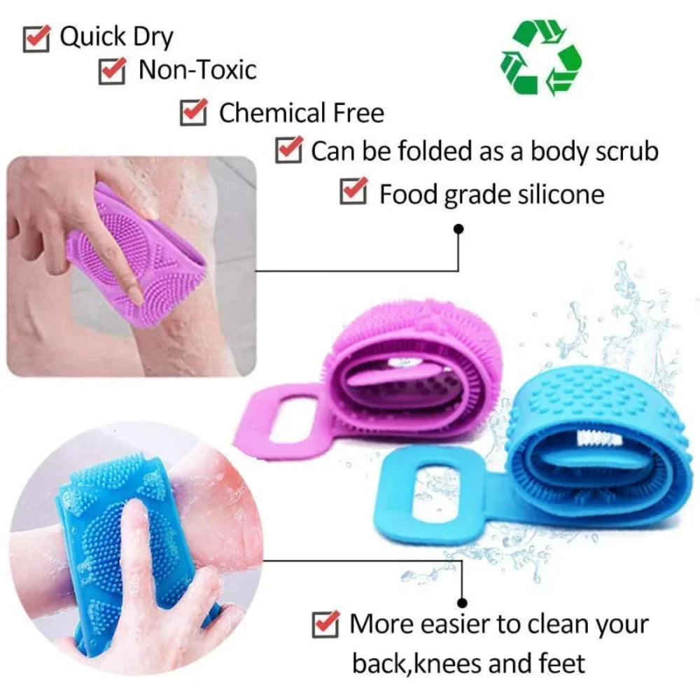 Silicone Body Scrubber Belt Personal Care