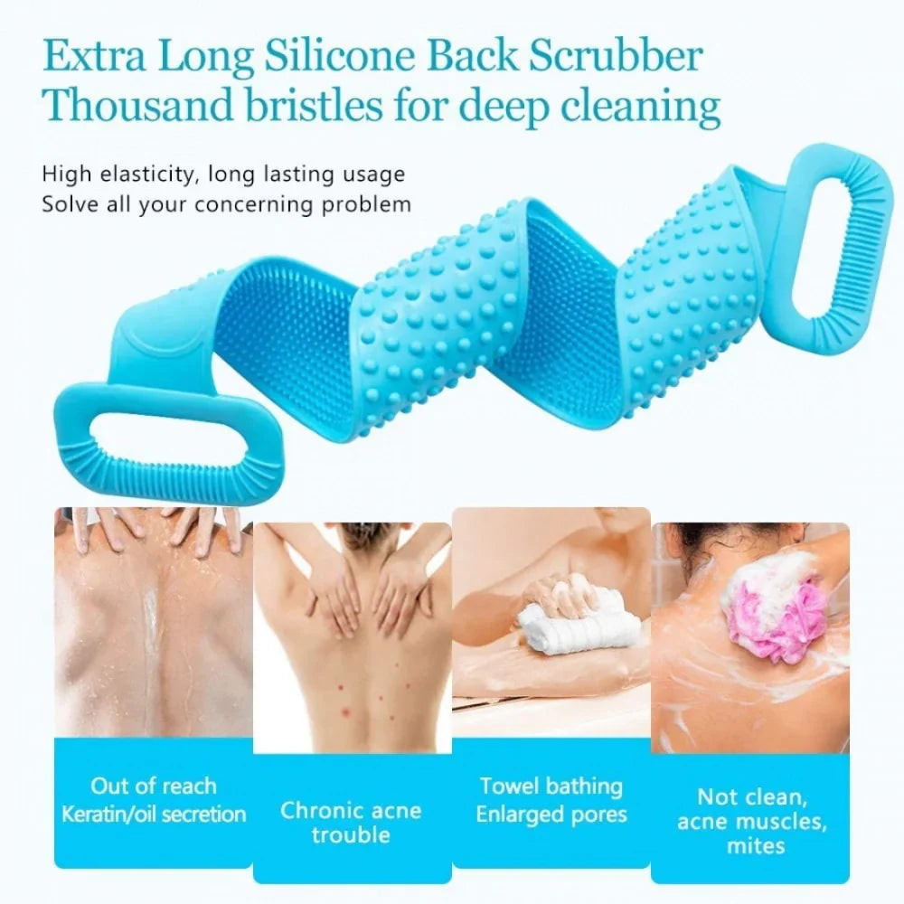 Silicone Body Scrubber Belt Personal Care