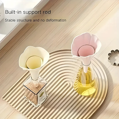 Silicone Folding Funnel With Supporter Pack of 2