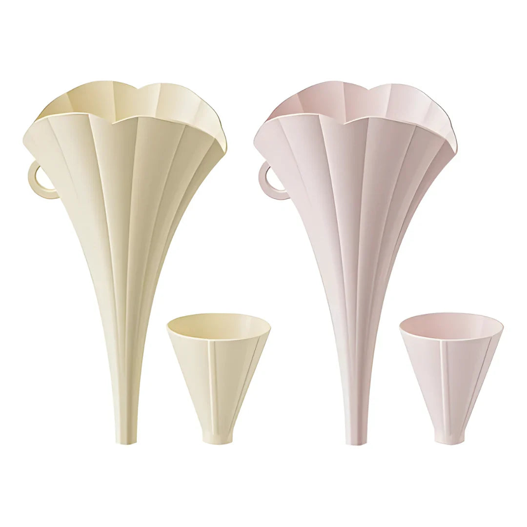 Silicone Folding Funnel With Supporter Pack of 2