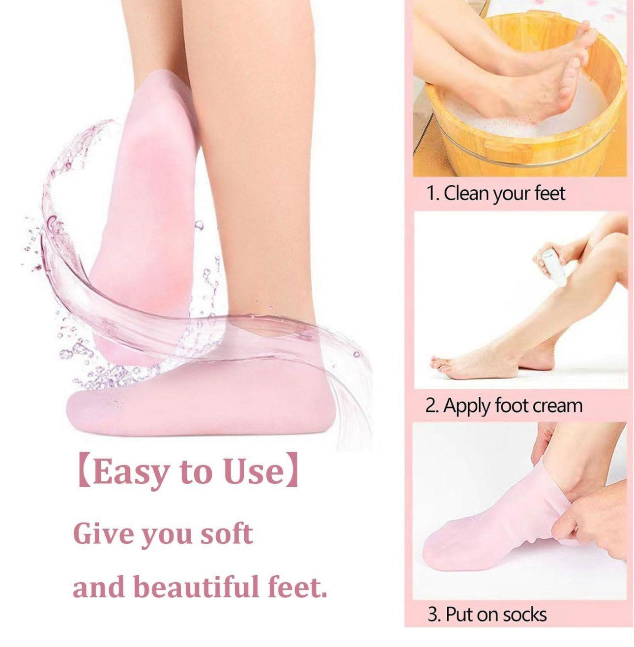 Silicone Gel Heel Socks Adjustable socks