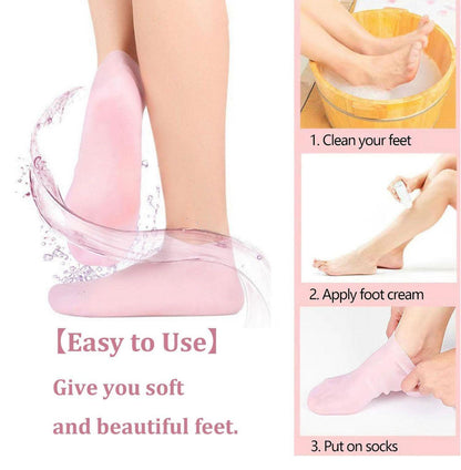 Silicone Gel Heel Socks Adjustable socks