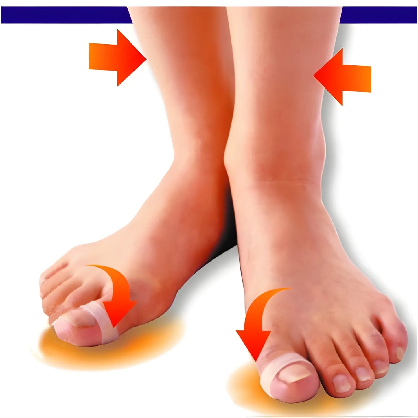 Silicone Magnetic Toe Rings – Pair