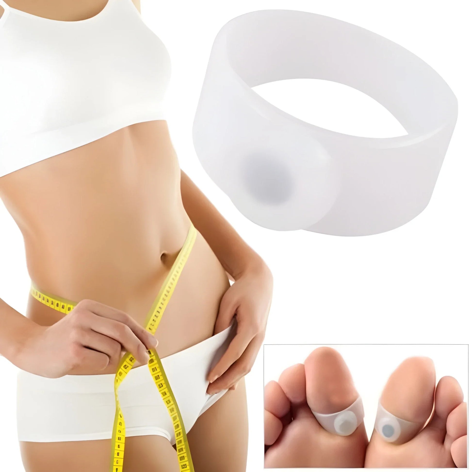 Silicone Magnetic Toe Rings – Pair