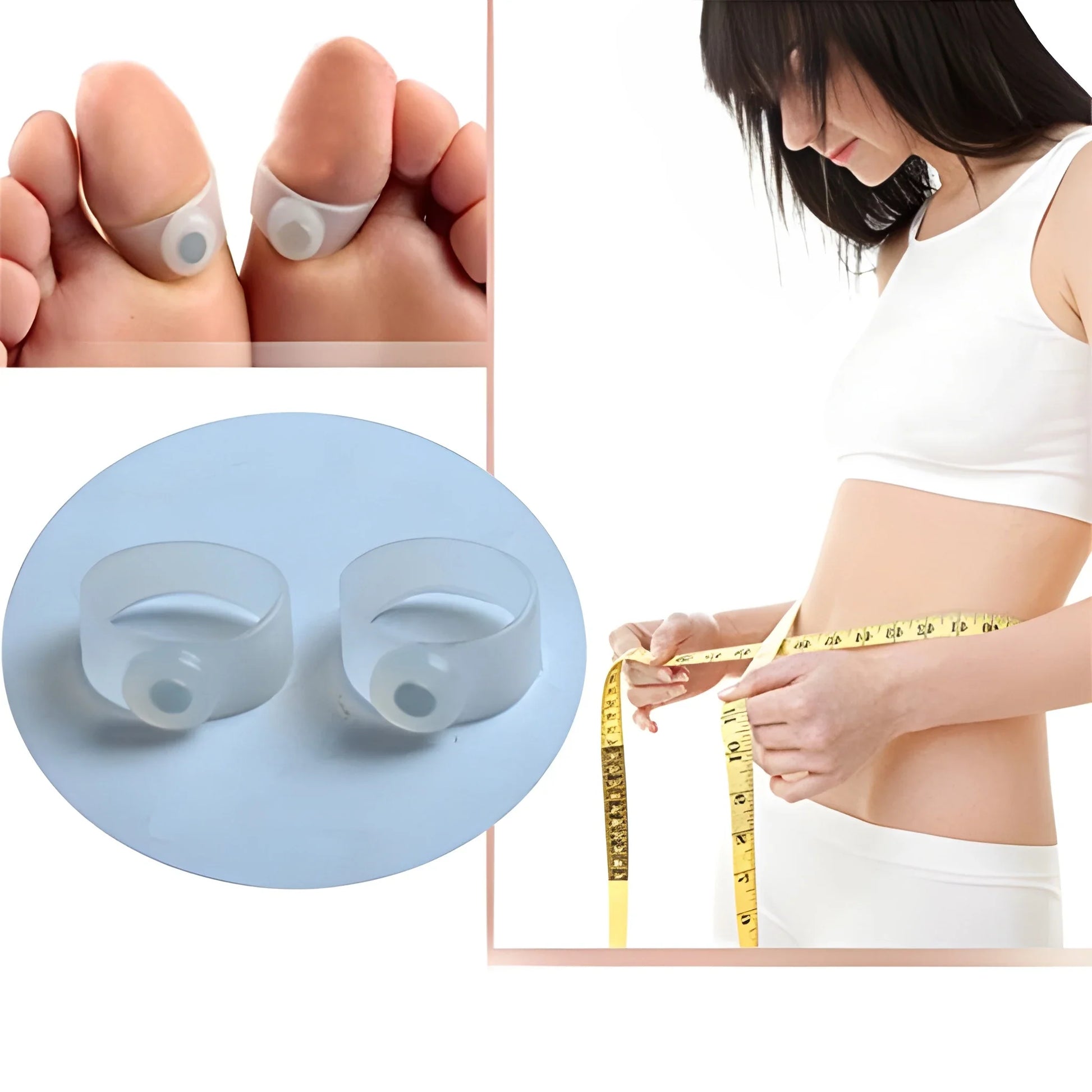 Silicone Magnetic Toe Rings – Pair