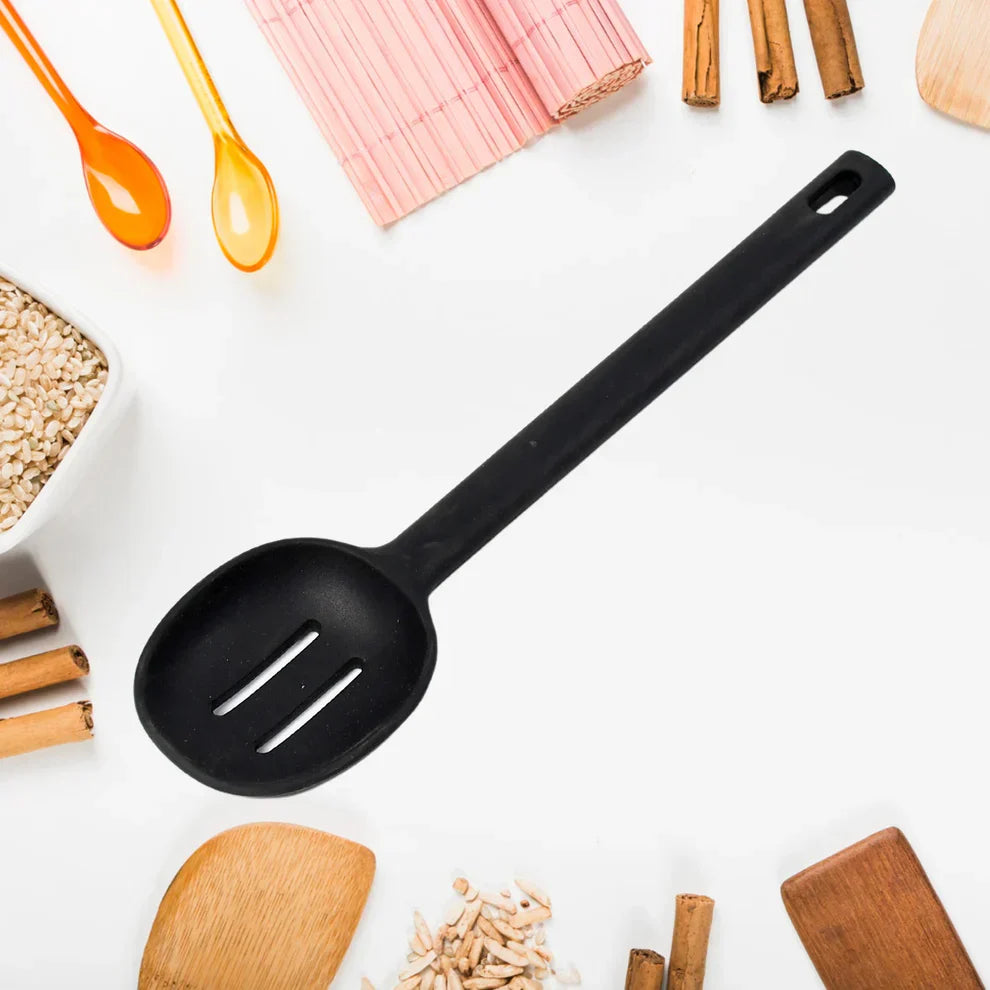 Silicone Non-Stick Heat Resistant Spoon (1 Pc) - Kitchen Tool