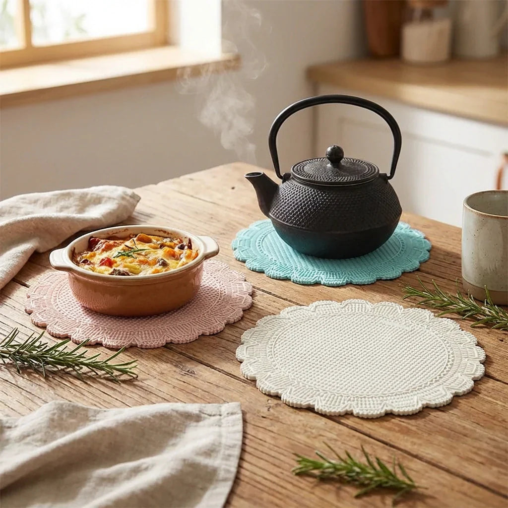 Best silicone round heat resistant mat (2 pc set) - trivets | 2026 | fast shipping