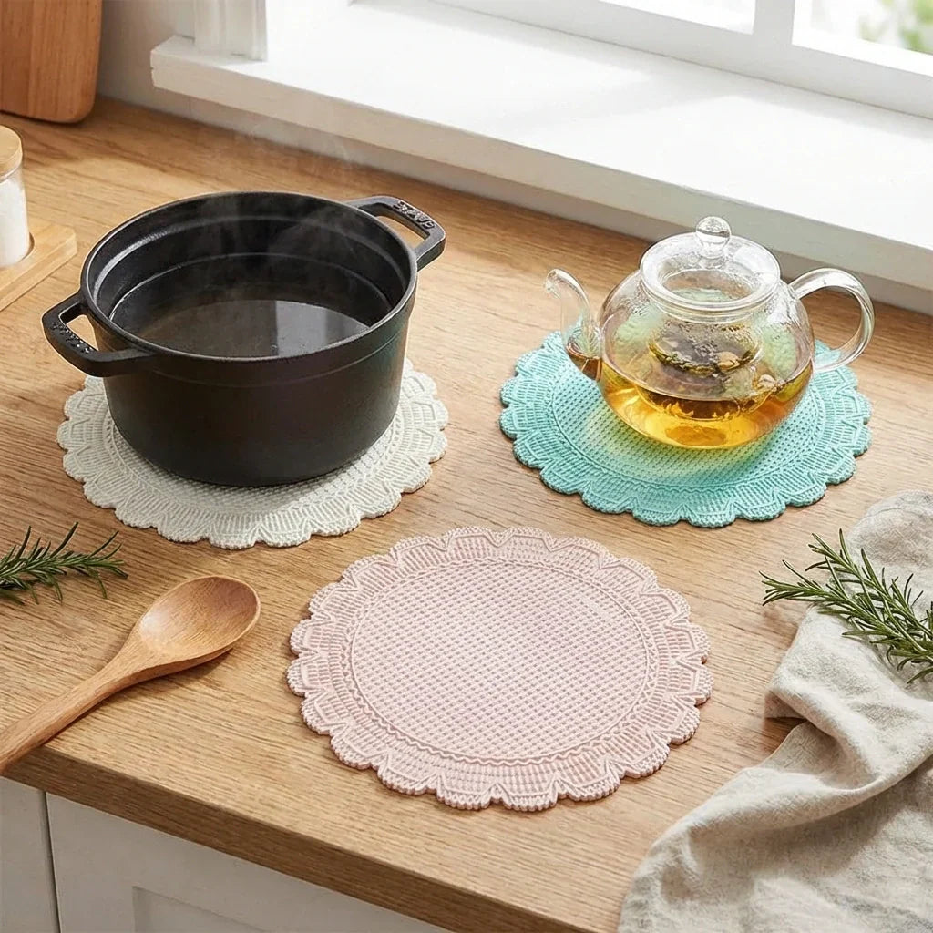 Best silicone round heat resistant mat (2 pc set) - trivets | 2026 | fast shipping