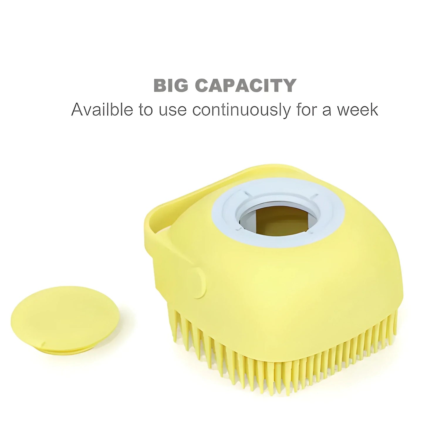 Silicone Soap-Dispensing Bath Brush - Health & Personal Care