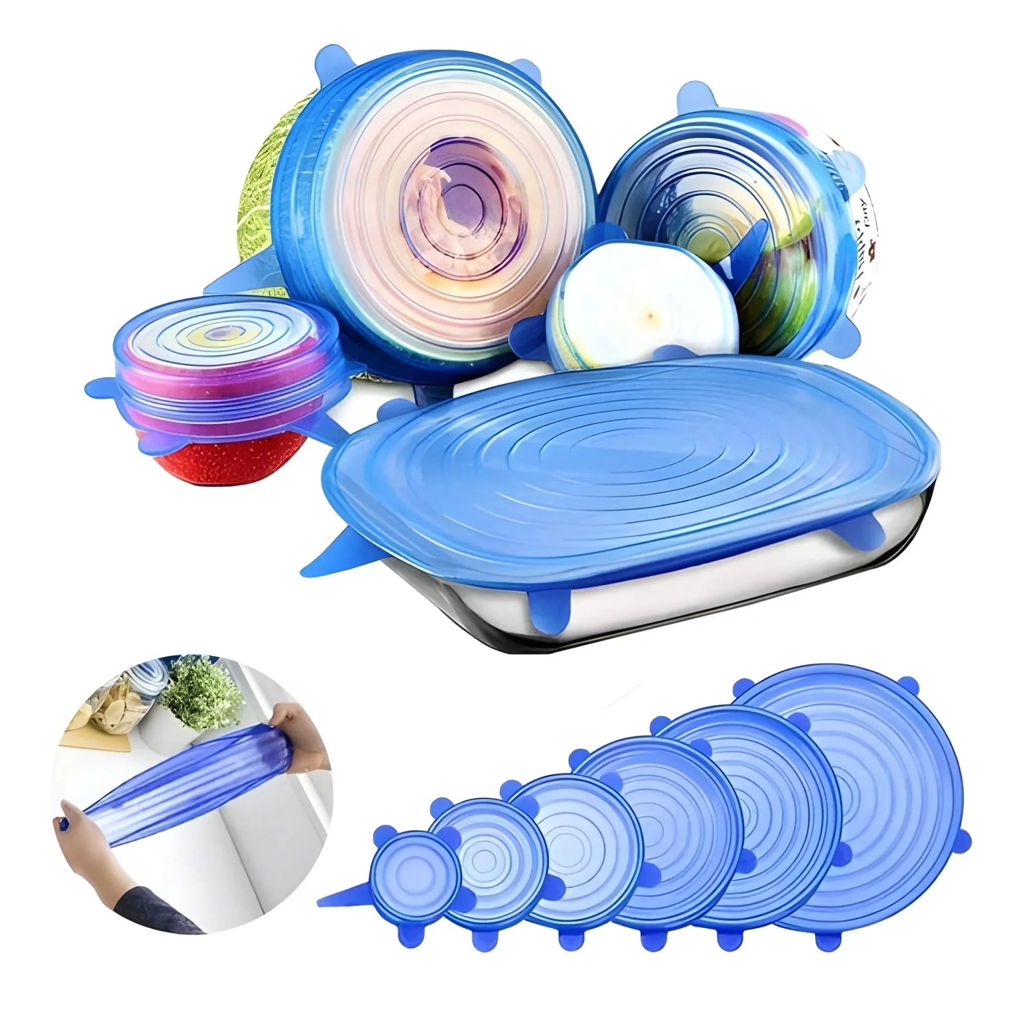 Best silicone stretch lids reuseable - 2025 | fast shipping