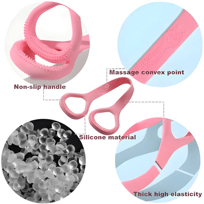 Silicone Yoga Resistance Band - Sports Fitness & Outdoors