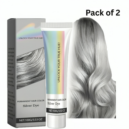 Silver Hair Dye 2 In 1 (Pack of 2)