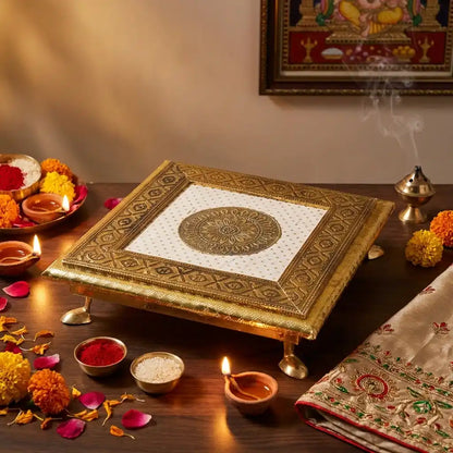 Best silver - square pooja chowki - religious altars | 2026 | fast shipping