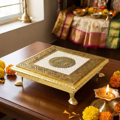 Best silver - square pooja chowki - religious altars | 2026 | fast shipping