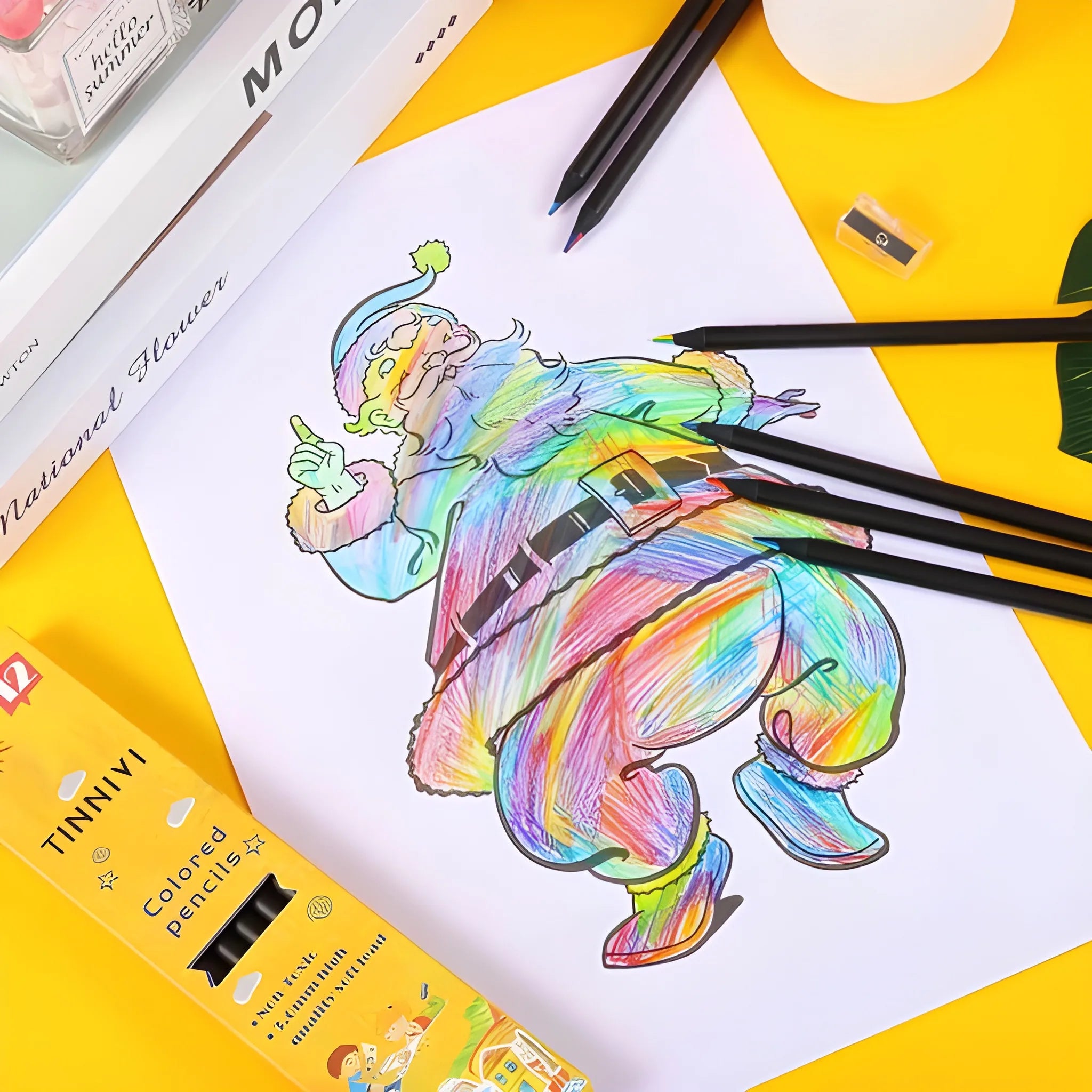 Multicolor Rainbow Pencils Set