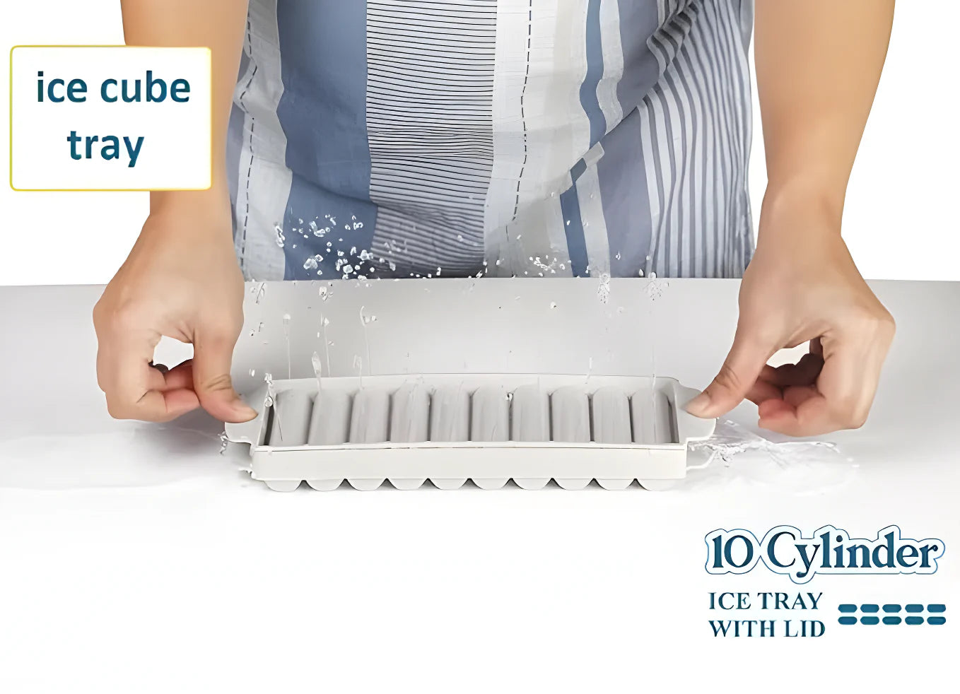 Sleek Cylinder Ice Trays (Pack of 2) Kitchenware